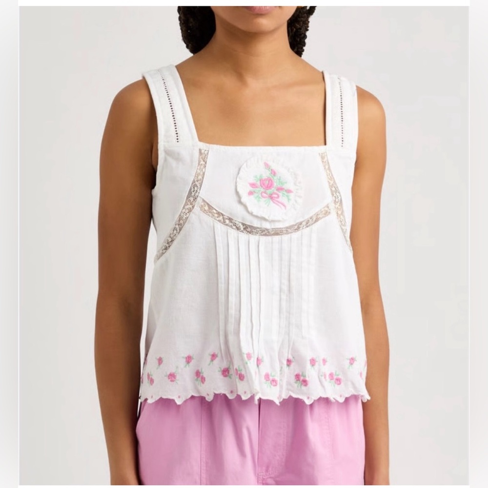 Damson Madder embroidered Nancy top